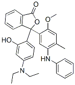 3-[4-(diethylamino)-2-hydroxyphenyl]-3-[2-methoxy-4-methyl-5-(phenylamino)phenyl]phthalide 结构式