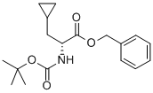 BOC-D-CYCLOPROPYLALANINE BENZYL ESTER 结构式