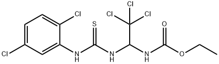 ethyl 2,2,2-trichloro-1-{[(2,5-dichloroanilino)carbothioyl]amino}ethylcarbamate 结构式