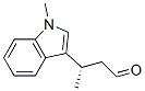 (S)-3-(1-甲基-1H-吲哚-3-基)丁醛 结构式