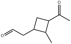 Cyclobutaneacetaldehyde, 3-acetyl-2-methyl- (9CI) 结构式