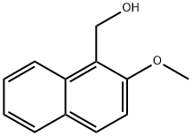 2-甲氧基-1-萘甲醇 结构式