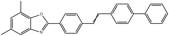 2-[4-[2-([1,1'-biphenyl]-4-yl)vinyl]phenyl]-5,7-dimethylbenzoxazole 结构式