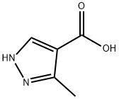 3-甲基吡唑-4-羧酸 结构式