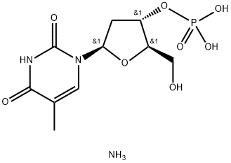 THYMIDINE 3'-MONOPHOSPHATE AMMONIUM SALT 结构式