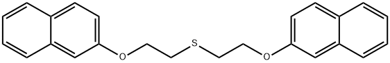 2,2'-[Thiobis(2,1-ethanediyl)bisoxy]bisnaphthalene 结构式
