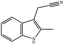 2-(2-甲基-1H-吲哚-3-基)乙腈 结构式