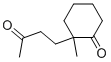 2-METHYL-2-(3-OXO-BUTYL)-CYCLOHEXANONE 结构式