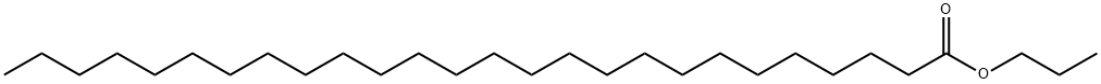 Hexacosanoic acid propyl ester 结构式