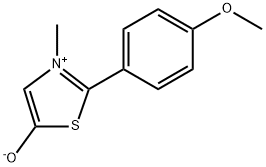 2-(4-Methoxyphenyl)-3-methylthiazol-3-ium-5-olate 结构式