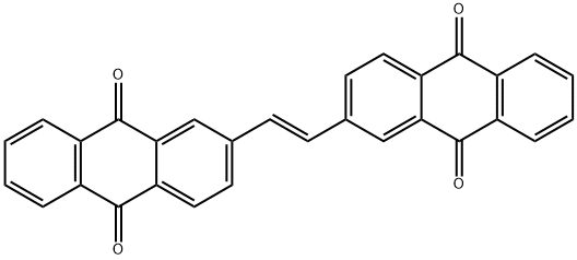 2,2'-[(E)-1,2-Ethenediyl]bis(9,10-anthraquinone) 结构式