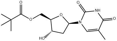 thymidine 5'-O-pivaloate 结构式