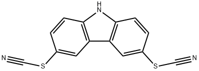 Thiocyanic acid carbazol-3,6-diyl ester 结构式