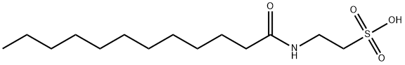 2-[(1-oxododecyl)amino]ethanesulphonic acid 结构式