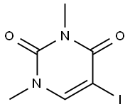 5-碘-1,3-的甲基尿嘧啶 结构式