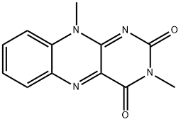 Benzo(g)pteridine-2,4(3H,10H)-dione, 3,10-dimethyl- 结构式