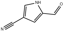 5-甲酰基-1H-吡咯-3-碳腈 结构式