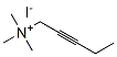 trimethyl-pent-2-ynyl-azanium iodide 结构式