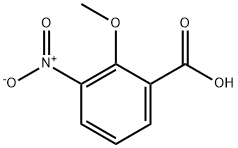 2-甲氧基-3-硝基苯甲酸 结构式