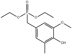 DIETHYL(4-HYDROXY-3-METHOXY-5-METHYL-BENZYL)PHOSPHONATE 结构式