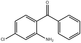 (2-氨基-4-氯苯基)(苯基)甲酮 结构式