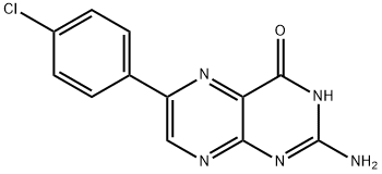 2-Amino-6-(4-chlorophenyl)-4(1H)-pteridinone 结构式