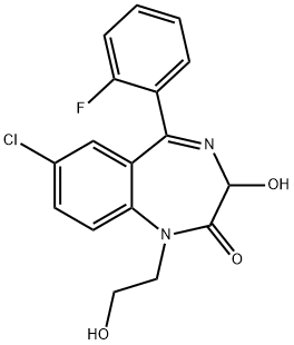 度氟西泮 结构式