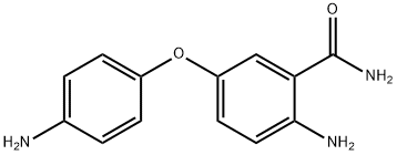 2 - 氨基-5 - (4 - 氨基苯氧基)苯甲酰 结构式