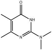 2-二甲胺基-4-羟基-5,6-二甲基嘧啶 结构式