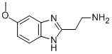 2-氨基乙基-5(6)-甲氧基苯并咪唑 结构式