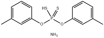 AMMONIUMDI-META-CRESYLPHOSPHORODITHIOATE 结构式