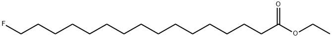 16-Fluorohexadecanoic acid ethyl ester 结构式