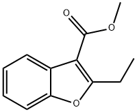 2-Ethylbenzofuran-3-carboxylic acid methyl ester 结构式