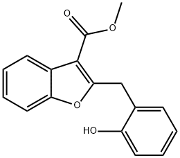 2-[(2-Hydroxyphenyl)methyl]-3-benzofurancarboxylic acid methyl ester 结构式