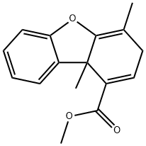 3,9b-Dihydro-4,9b-dimethyl-1-dibenzofurancarboxylic acid methyl ester 结构式