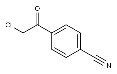 4-腈基Α-氯代苯乙酮 结构式