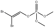 Phosphoric acid dimethyl 2,2-dibromoethenyl ester 结构式