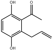 1-(2-ALLYL-3,6-DIHYDROXYPHENYL)ETHAN-1-ONE 结构式