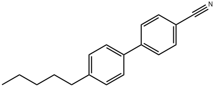 4'-正戊基-4-氰基联苯 结构式