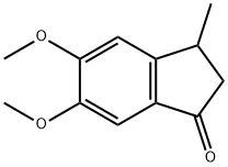 3-Methyl-5,6-dimethoxy-2,3-dihydro-1H-indene-1-one 结构式