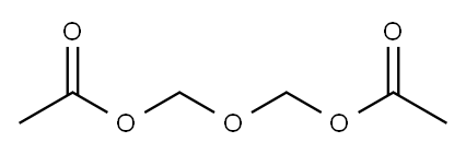 二乙酸[氧基双(亚甲基)]酯 结构式