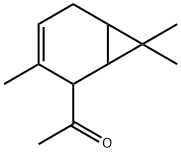 1-(3,7,7-trimethylbicyclo[4.1.0]hept-3-en-2-yl)ethan-1-one 结构式