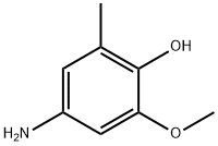 4-氨基-2-甲氧基-6-甲基苯酚 结构式