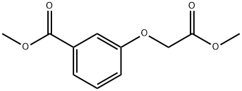 Benzoic acid, 3-(2-Methoxy-2-oxoethoxy)-, Methyl ester 结构式