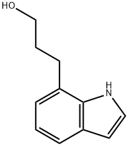 3-(1H-吲哚-7-基)丙-1-醇 结构式