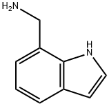 1H-吲哚-7-甲胺 结构式
