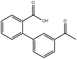 3'-乙酰基-[1,1'-联苯]-2-羧酸 结构式