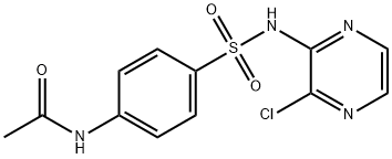 N-[4-[[(3-Chloropyrazin-2-yl)amino]sulfonyl]phenyl]acetamide 结构式