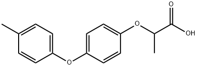 2-[4-(4-甲苯氧基)苯氧基]-丙酸 结构式