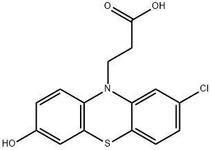 2-Chloro-7-hydroxy-10H-phenothiazine-10-propanoic acid 结构式